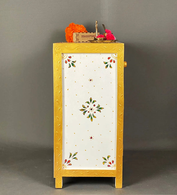 Wooden Puja Temple Cabinet for Home | WT2425Cabinet_WG - D'DASS Store