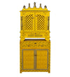 Wooden Pooja Temple & Puja Mandap with Cabinet for Home | WT2412Cabinet_YGD