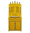 Wooden Pooja Temple & Puja Mandap with Cabinet for Home | WT2412Cabinet_YGD - D'DASS Store