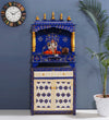 Wooden Pooja Temple & Puja Mandap with Cabinet for Home | WT2412Cabinet_RB
