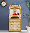 Wooden Pooja Temple & Puja Mandap with Cabinet for Home | WT2412Cabinet_BG