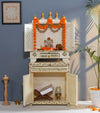 Wooden Pooja Temple & Puja Mandap with Cabinet for Home | WT2412Cabinet_WGD - D'DASS Store