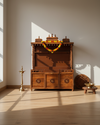 South Indian Style Solid Sheesham Wood Pooja Mandapam | DDASSMANDAP107 - D'DASS Store