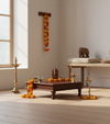 Solid wood Pooja Chowki & Bajot For Home &amp; Office | DDASSBJT132_Wood_Dist.P