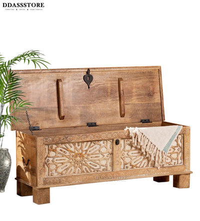 Wooden Trunk & Storage Box
