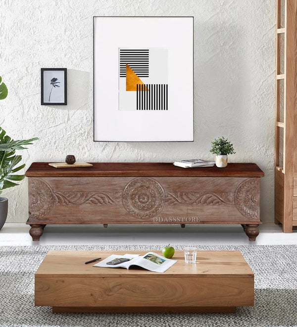 Decorative Wooden Trunk & Storage Box