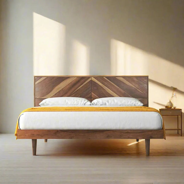 Solid Wood King & Queen Size Bed