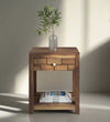 Elemental Teak Wood Bedside Table