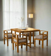 Elysian Teak Dining Wood 4 Seater Dining Set