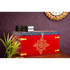 Ethnic Style Decorative Distressed Wooden Trunk 