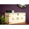 Ethnic Style Decorative Distressed Wooden Trunk &amp; Storage Box