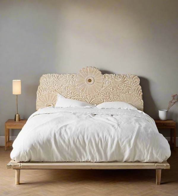 Solid Wood King & Queen Size Bed