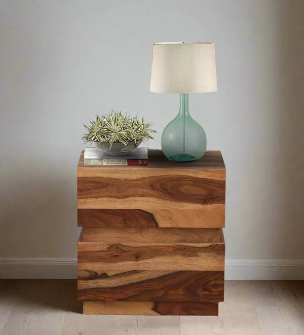 Grainline Wood Bedside Table