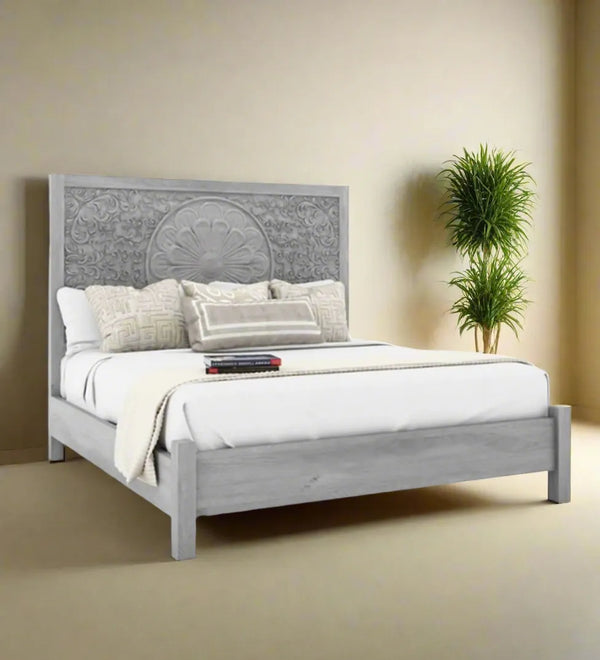 Solid Wood King & Queen Size Bed