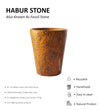Jaisalmer Fossil Habur Stone Small Glass (100% Authentic) | DDASSGLASS03