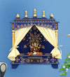 Hand-painted Sheesham MDF Wooden Pooja Temple Puja Mandap For Office