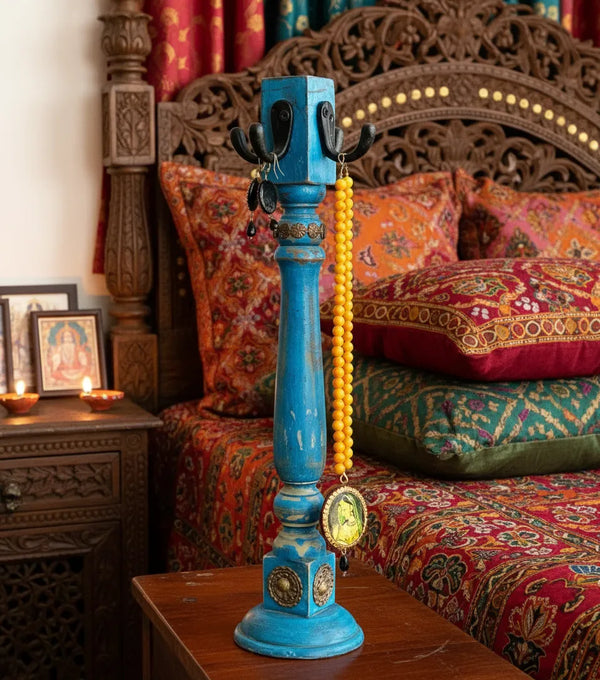 Handmade Wooden Bangle Holder Jewellery Stand for Women (Set Of 2) - D'DASS Store