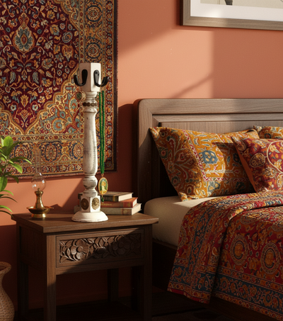 Handmade Wooden Bangle Holder Jewellery Stand for Women (Set Of 2)