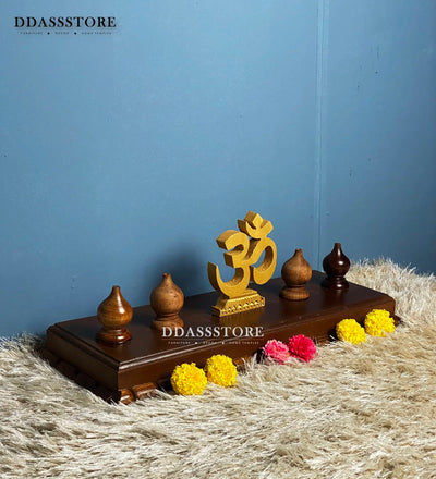 Handpainted Wooden Gopuram for Home Temple