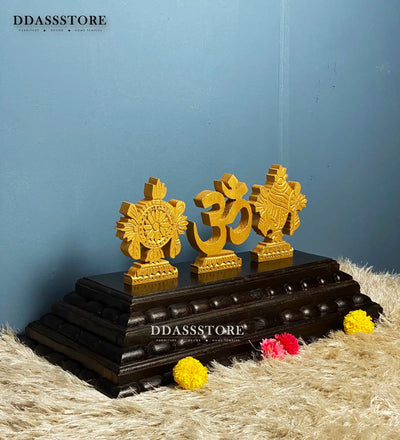 Handpainted Wooden Gopuram for Home Temple 