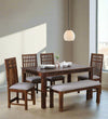 Heritage Wood 6 Seater Dining Set 