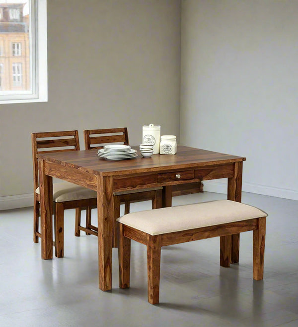 Horizon Haven Bistro Wood 4 Seater Dining Set