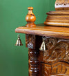 Sri Narasimha Solid Sheesham Wood Pooja Mandapam with Gopuram| DDASSMANDAP124