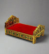 Home Temple Cum Lord Bed for Krishna Janmotsav | Wooden Lord Bed for God Idols - D'DASS Store