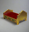 Home Temple Cum Lord Bed for Krishna Janmotsav | Wooden Lord Bed for God Idols - D'DASS Store