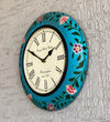 12" Decorative Ethnic Antique Handpainted Wall Clock for Home | House Warming Gift