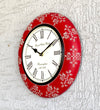 12" Decorative Ethnic Antique Handpainted Wall Clock for Home | House Warming Gift