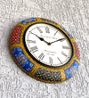 12" Decorative Ethnic Antique Handpainted Wall Clock for Home | House Warming Gift