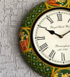 12" Decorative Ethnic Antique Handpainted Wall Clock for Home | House Warming Gift - D'DASS Store