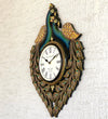 18" Decorative Ethnic Wooden Peacock Painted Wall Clock for Home | House Warming Gift - D'DASS Store