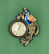 Decorative Ethnic Peacock Painted Wall Clock for Home | House Warming Gift