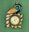 Decorative Ethnic Peacock Painted Wall Clock for Home | House Warming Gift