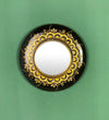 12 Inch Multicolour Pinewood MDF Peacock Decorative Wall Mirror