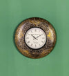 12" Decorative Ethnic Antique Brass Wall Clock for Home | Anniversary Gift