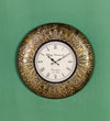 12" Decorative Ethnic Antique Brass Wall Clock for Home | Anniversary Gift