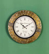 12" Decorative Ethnic Antique Brass Wall Clock for Home | Anniversary Gift