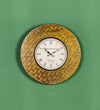 12" Decorative Ethnic Antique Brass Wall Clock for Home | Anniversary Gift