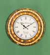 18" Decorative Ethnic Antique Wooden Wall Clock for Home | Office ceremony gift