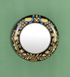 Multicolour Handpainted Wooden Decorative Wall Mirror