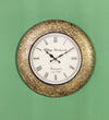 18" Decorative Ethnic Antique Wooden Wall Clock for Home | Diwali Gift