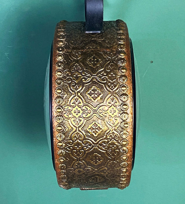 10" Copper Finish Wooden Station Platform Wall Clock for Wall | Double Sided Clock - D'DASS Store