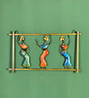 Multicolored Iron Tribal Dancer For Wall Decor
