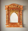 Handpainted Copper finish Wooden Jharokha for Wall decor