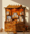 South Indian Style Solid Sheesham Wood Pooja Mandapam | Pooja room mandir designs