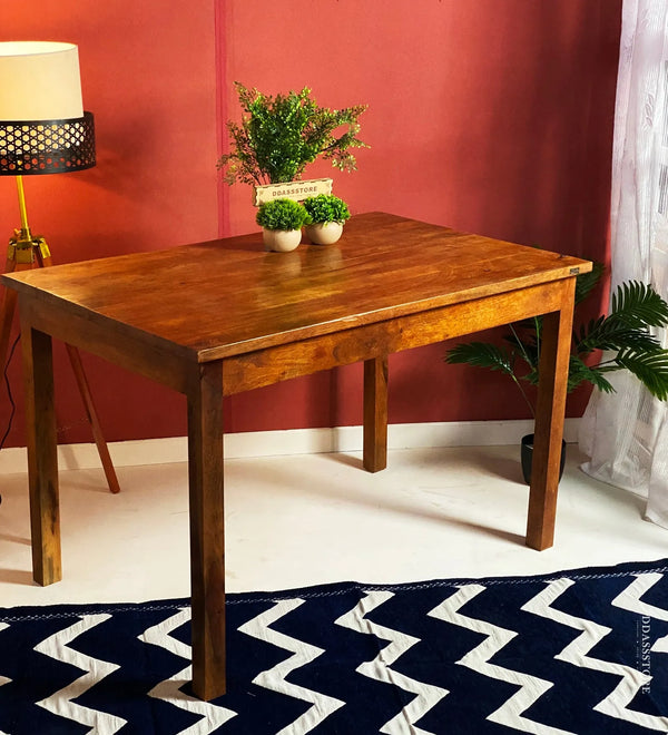 Basic Solid wood Dining Table for Home - D'DASS Store