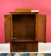 Wooden Home Temple & Puja Mandap with Storage | DDASSWT3618_HPD - D'DASS Store